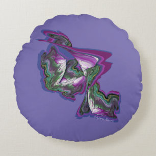 Abstract Art Round Cushion