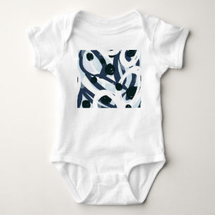 Abstract Art: Seamless Painting Illustration Baby Bodysuit