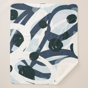 Abstract Art: Seamless Painting Illustration Sherpa Blanket