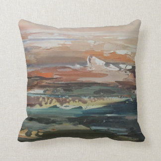 Abstract Art Seascape Painting Sofa Cushion