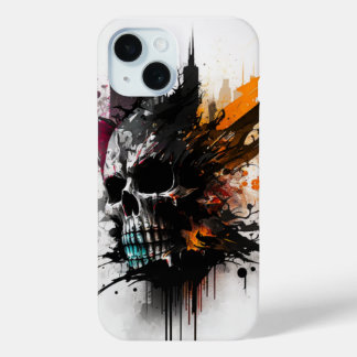 abstract art shell iPhone 15 case