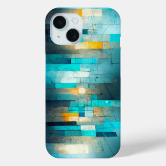 abstract art shell iPhone 15 case
