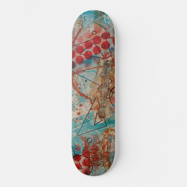 Abstract Art Skateboard Deck (Front)