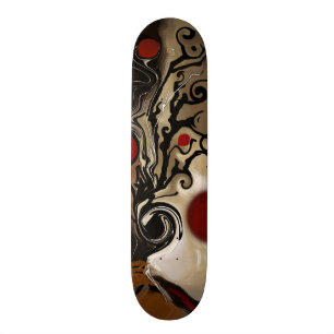 Abstract art skateboard deck
