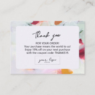 Abstract Art Small Business Company Logo Branding Card