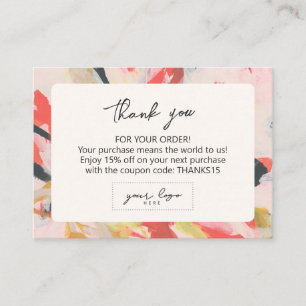 Abstract Art Small Business Company Logo Branding Card
