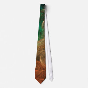 Abstract Art Space Bird Tie