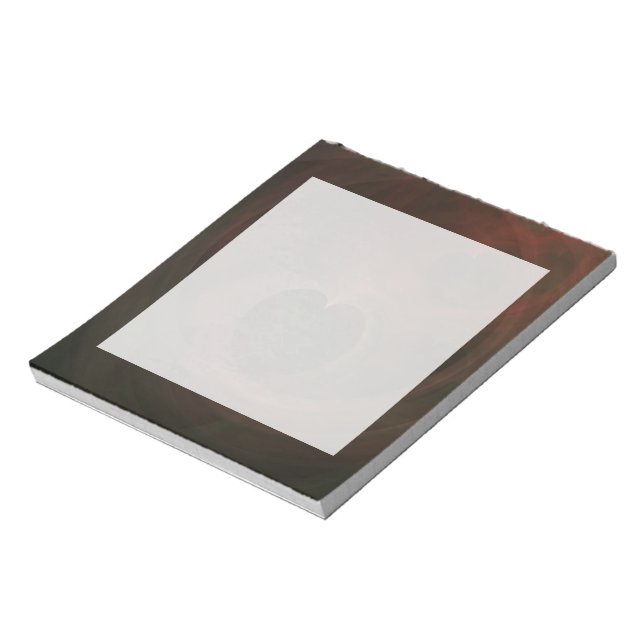 Abstract Art Space Hearts Notepad (Rotated)