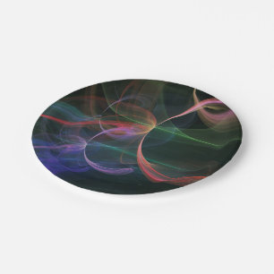 Abstract Art Space Paper Plate