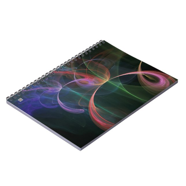 Abstract Art Space Spiral Notebook (Left Side)