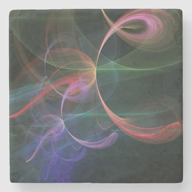 Abstract Art Space Stone Coaster (Front)