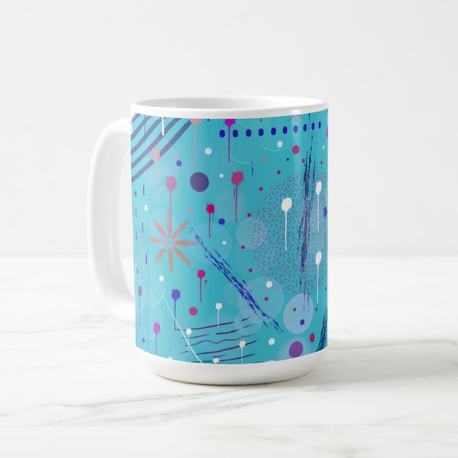 Abstract Art: Sparklers in the Sky Coffee Mug (Front Left)