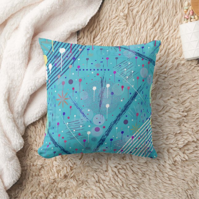 Abstract Art: Sparklers in the Sky Cushion (Blanket)
