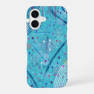 Abstract Art: Sparklers in the Sky iPhone 16 Case