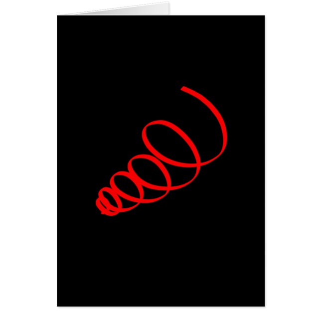 Abstract Art Spiral Energy Greeting Card (Front)