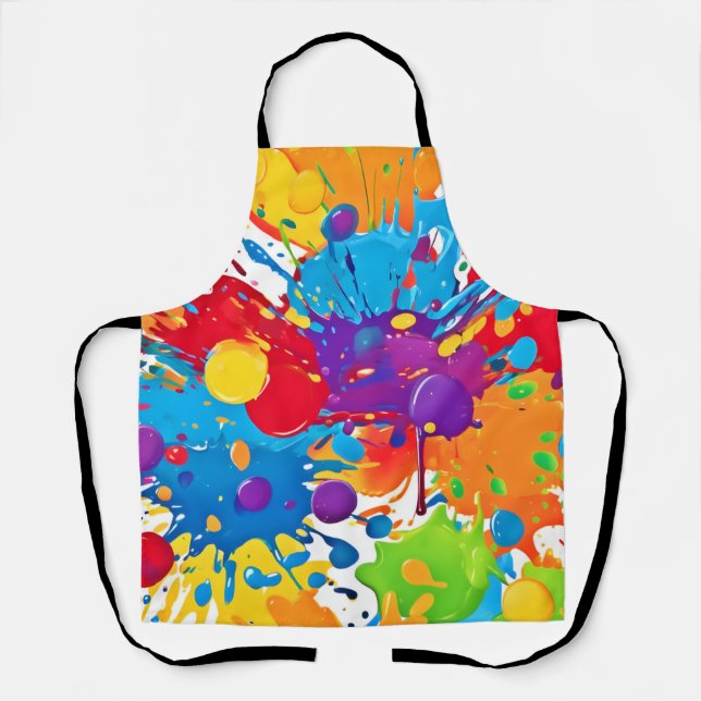 Abstract Art Splash Apron (Front)