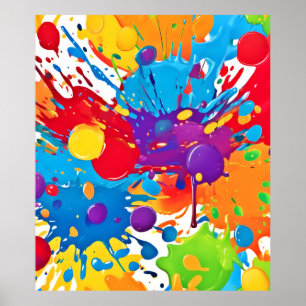 Abstract Art Splash Poster