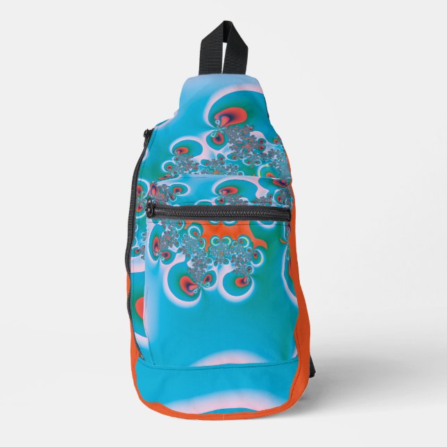 Abstract Art Spring Garden Sling Bag (Front)