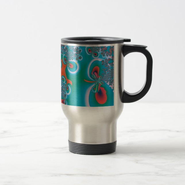 Abstract Art Spring Garden Travel Mug (Right)