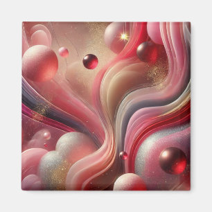 Abstract Art Square Magnet