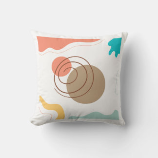 Abstract Art Square Pillow for a Stylish Accent