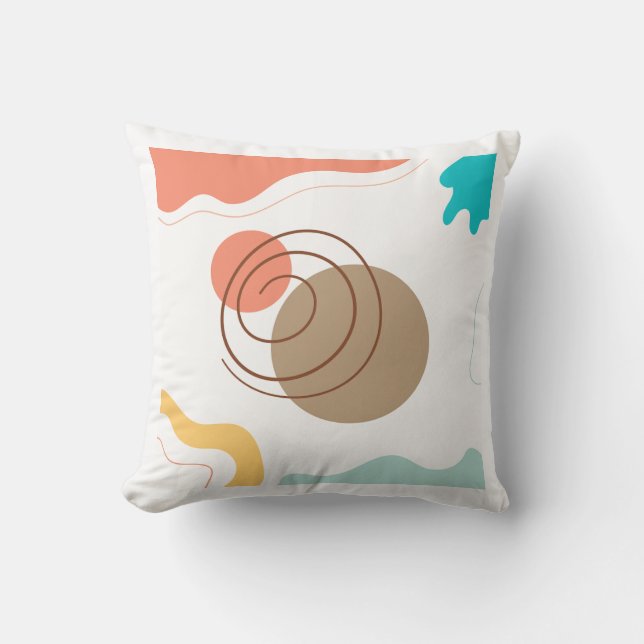 Abstract Art Square Pillow for a Stylish Accent (Front)