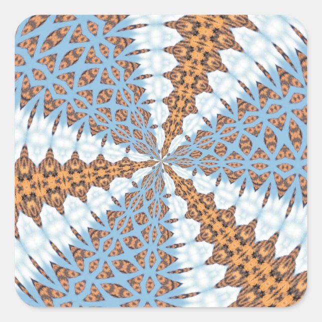 ABSTRACT ART SQUARE STICKER (Front)