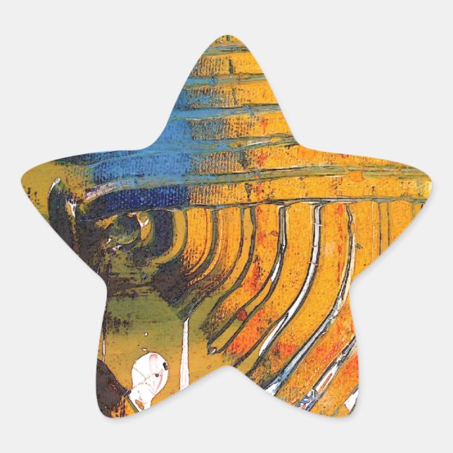 Abstract Art Star Sticker (Front)