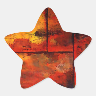 Abstract Art Star Sticker