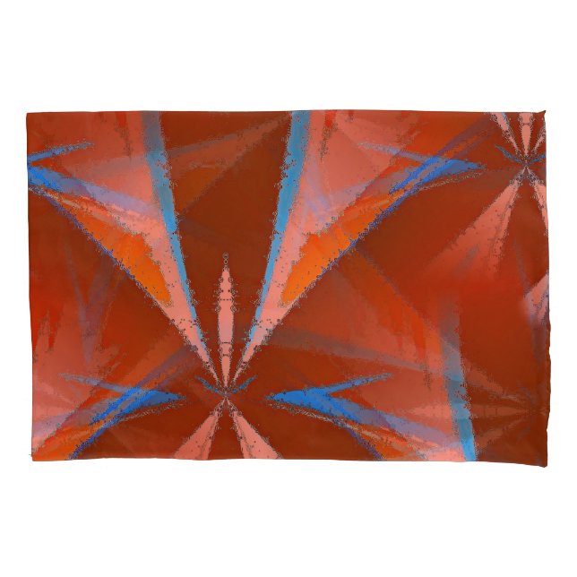 Abstract Art Stars Pattern Pillowcase (Front-Left)