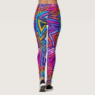 Abstract Art - Streetart Leggings - Geometric Art