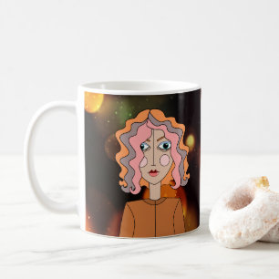 Abstract Art Stylised Pretty Face Mug