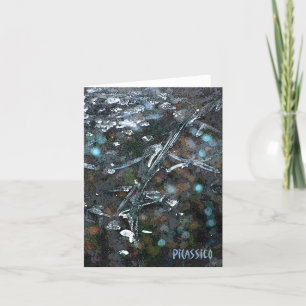 Abstract Art Subtle Colours Blank Note Card