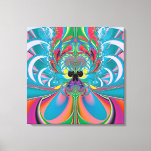 Abstract Art Summer Butterfly Canvas Print