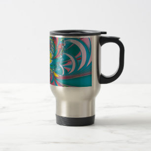 Abstract Art Summer Butterfly Travel Mug