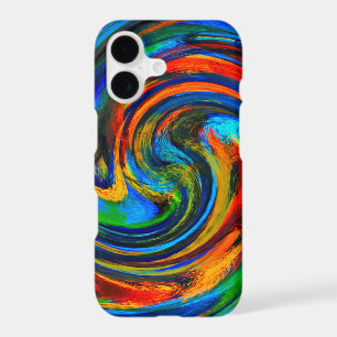 Abstract Art Swirl Colourful Paint Background #10