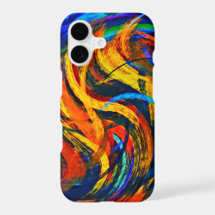 Abstract Art Swirl Colourful Paint Background #11