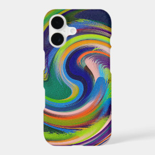 Abstract Art Swirl Colourful Paint Background #18