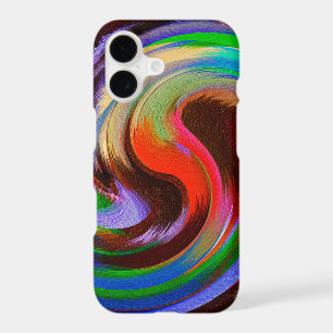 Abstract Art Swirl Colourful Paint Background #26
