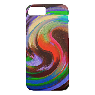 Abstract Art Swirl Colourful Paint Background #26 iPhone 8/7 Case