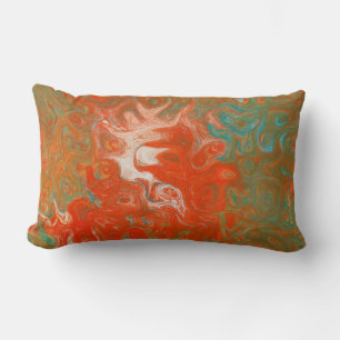 Abstract Art Swirls As Luck Would Have It Lumbar Cushion