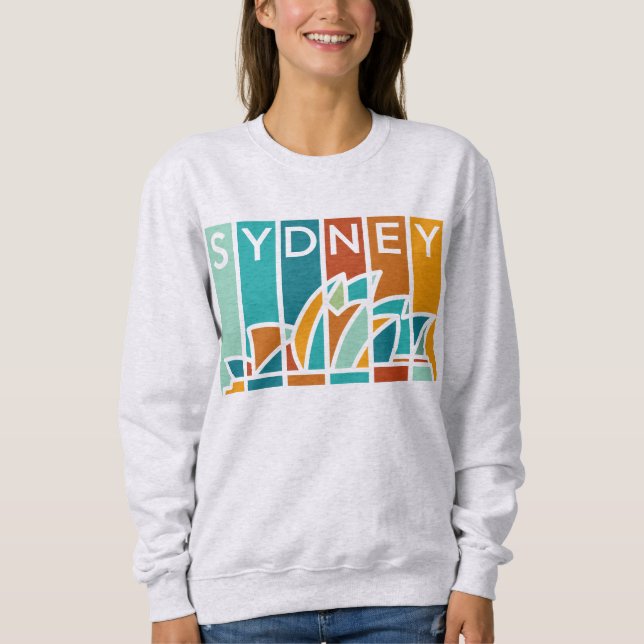 Abstract Art Sydney Opera House Australia Sweatshirt (Front)
