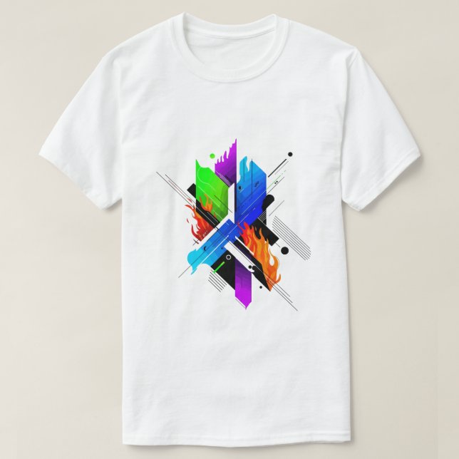 Abstract Art T-Shirt – Unique Modern Design (Design Front)