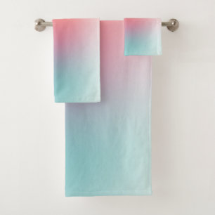 Abstract Art Template Red Yellow Blue Green Colors Bath Towel Set