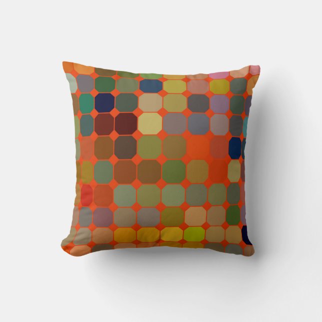 Abstract art texture. Colourful texture. Modern ar Cushion (Front)