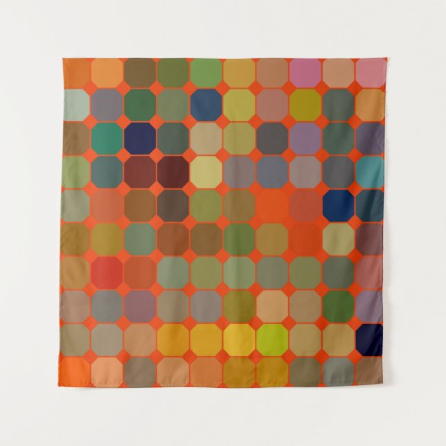 Abstract art texture. Colourful texture. Modern ar Tapestry (Front)