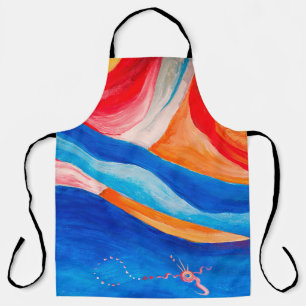 Abstract art textured background, closeup fragment apron