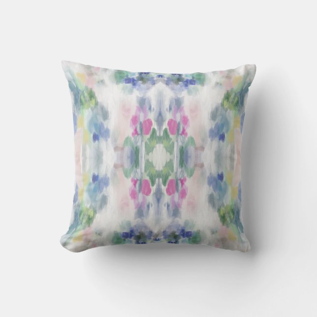 Abstract Art Throw Pillow (Front)