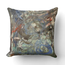 Abstract Art Throw Pillow
