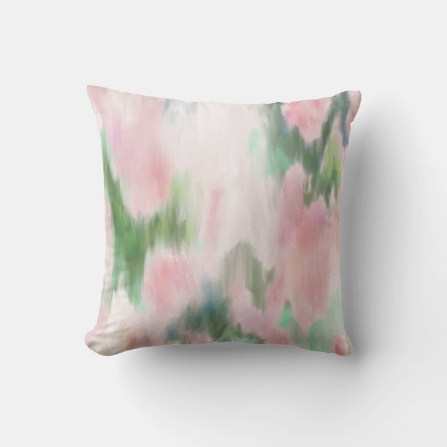 Abstract Art Throw Pillow (Front)